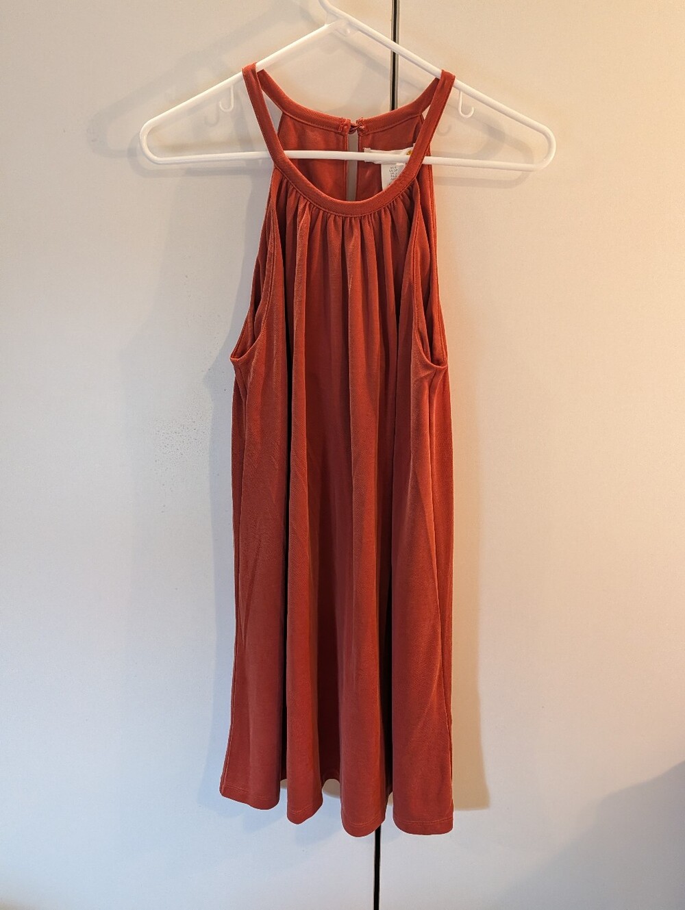 C & C California Woman's Small Rust Halter Swing Dress - NWT